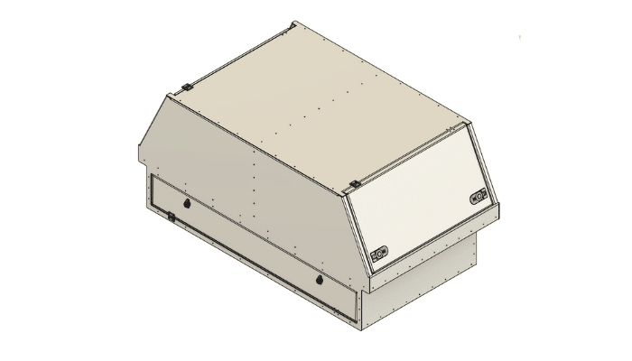 Utility Tool Box Utility Tool Box fitted to Toyota Hilux tray with bottom drawer